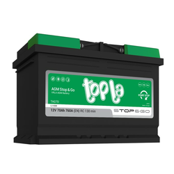 Akumulator TOPLA AGM Start-Stop 70AH D+ ECODRY (114070)