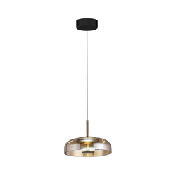 LED luster na sajli VETRO LED/6W/230V prečnik 23 cm bež/crna