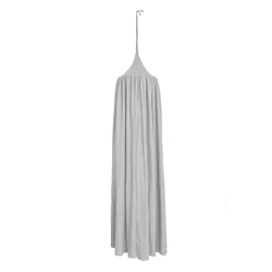 Siv laneni baldahin za posteljico STONE GRAY