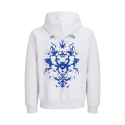 Jack & Jones Junior Majica JJTRADITION modra / pegasto bela