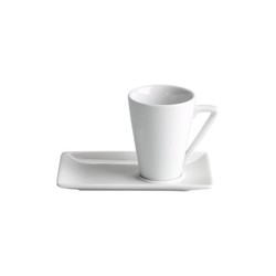 Coffee cup with saucer, porcelain, 60 ml - Viejo Valle