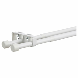 BEKRÄFTA Dupli set garnišni, bela, 120-210 cm 19 mm