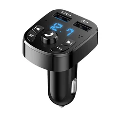 Bluetooth FM Transmiter S5 Usbx2, Crni
