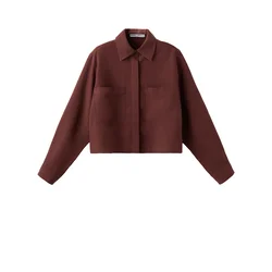 MANGO Bluza Ricardo  rjasto rjava