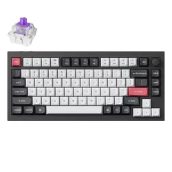 KEYCHRON Q1H-M1 Carbon Black Fully Assembled Knob Bežična tastatura