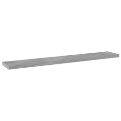 Police za knjige 4 kom siva boja betona 60 x 10 x 1,5 cm drvene