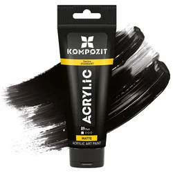 Akrilna barva STANDART Kompozit 75 ml - 89 črna