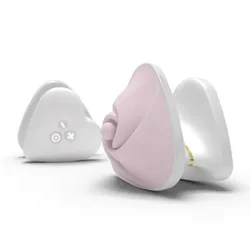 Mystim Vibrator Hearts Desire, 6.7cm, Belo-roze