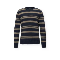 INDICODE JEANS Pulover Jacki temno bež/mornarska