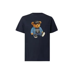 GUESS Majica marine/moder denim/kapučino/črna