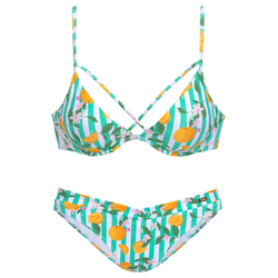 BUFFALO Bikini  meta / žad / mandarina / off-bela
