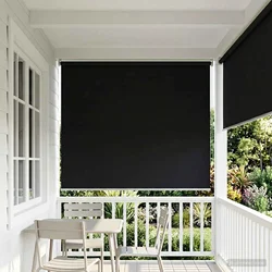 Rolo zavjesa za vanjsku uporabu s UV zaštitom Crna 180 x 140 cm