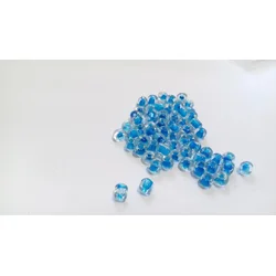 Kašaste perle (seed beads) 4 mm providna boja unutra plava
