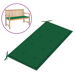 Jastuk za vrtnu klupu zeleni 100 x 50 x 3 cm od tkanine Oxford