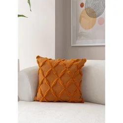 Aberto Design Dekorativna jastučnica Tuffet, 43x43 cm, Narandžasta