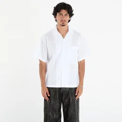 Srajca Palm Angels Curved Logo Classic Shirt Ss White/ Black M