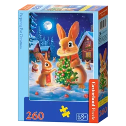 Castorland - Puzzle Priprave na božič - 260 kosov