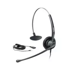 Yealink YHS33 IP Phone Headset, Wideband audio for natural sound and clearer conversations, Supports MIC noise cancelling, 1x RJ9 headset jack, QD Adapter, 330° adjustable microphone boom (YHS33)
