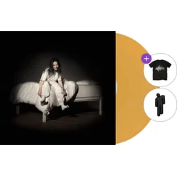 Billie Eilish Majica - When We All Fall Asleep, Where Do We Go? (Pale Yellow Coloured) (LP)SET Black M