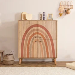 Hanah Home Komoda Multilüx Iris 95x111x36cm Šarena