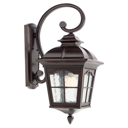 Redo 9648 - Spoljašnja zidna lampa YORK 1xE27/70W/230V IP44 braon