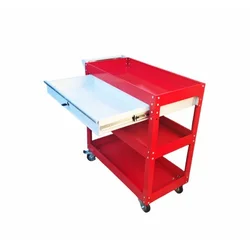 Prolinetech kolica za alat sa 3 police i fiokom - crvena plt/ws-03/1 ( PLT/WS-03/1 RED )