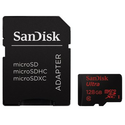 SanDisk ULTRA ANDROID Micro SDXC 128GB 80MB/s Class 10 UHS-I + adapter