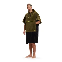 Speedo swim poncho unisex black/yellow m