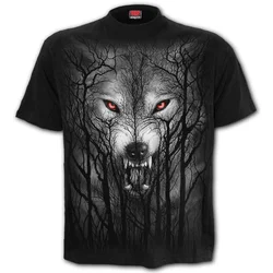 Druga majica moška - FOREST WOLF - SPIRAL - E030M101