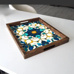Aberto Design Poslužavnik REF020 48 x 38 x 4 cm, Šareni