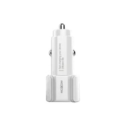 Auto punjac Moxom KC-15 2xUSB 5V/2.4A Type C beli