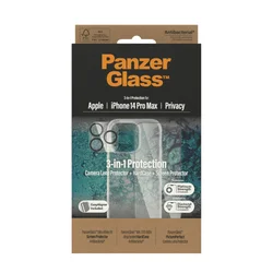 PanzerGlass iPhone 14 pro max bundle (UWF privacy zaštitno staklo, futrola, zaštita za kameru) ( PGB0404+P2786 )