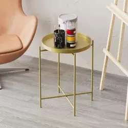 Hanah Home Klub sto 46x56x46cm Zlatni