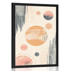 Plakat elegantni krogi Peach Fuzz - 20x30 silver