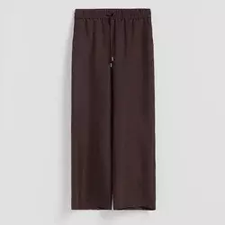 Reserved - Široke lanene pantalone