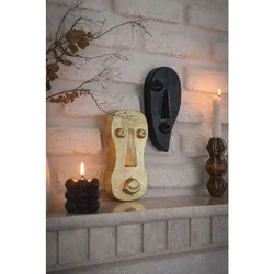 Ers2407 GoldBlack Decorative Wall Accessory Set (2 Pieces)