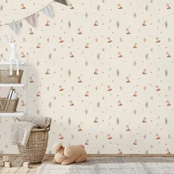 Tapeta gozdne lisice in drevesa - 539x363