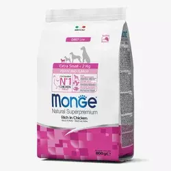 MONGE Suva hrana za štence i mlade pse najmanjih rasa, piletina 800g