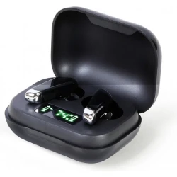 GEMBIRD FitEar-X300B bluetooth V5.0 slušalice, LED, TWS, black (alt. BHP-PRO 5)