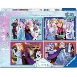Ravensburger - Puzzle 4x100 zamrznjen - 100 kosov