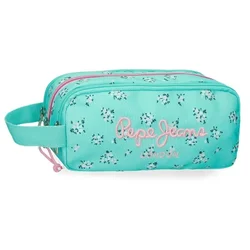 Pepe Jeans Nora prazna pernica sa 3 pregrade - tirkizna ( 60.447.42 )