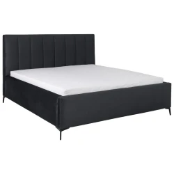 Boxxx OBLAZINJENA POSTELJA 180 cm  x 200 cm , tekstil črna