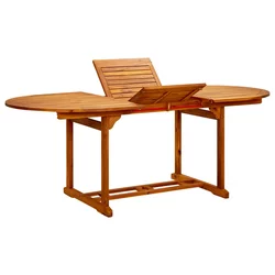 Vrtni stol od masivnog bagremovog drva (150-200) x 100 x 75 cm