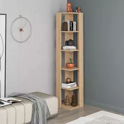 HANAH HOME Polica za knjige Nati Corner Sapphire hrast