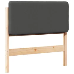 Vidaxl Tapecirano vzglavje z vzglavjem Rjava in temno siva 80 cm