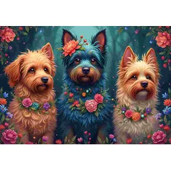 BlueBird - Puzzle Trio psov - 1 000 kosov