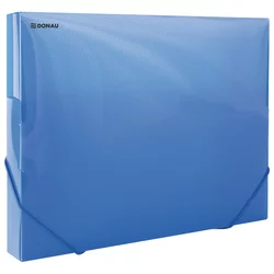 Mapa s gumicom hrbat-30mm a4 pp donau 8545002pl-10 prozirno mat plava