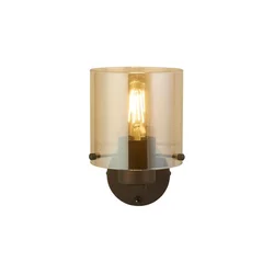 Searchlight 88912-1MO - Zidno svetlo SWEDEN 1xE27/60W/230V braon/zadimljeno