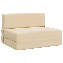 Sofa na razvlačenje Krem 70 x 80 x 60 cm Tkanina