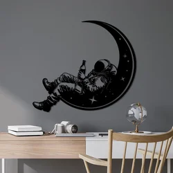 Wallity Zidna dekoracija Space Boozer, 62 x 71 cm, Crna